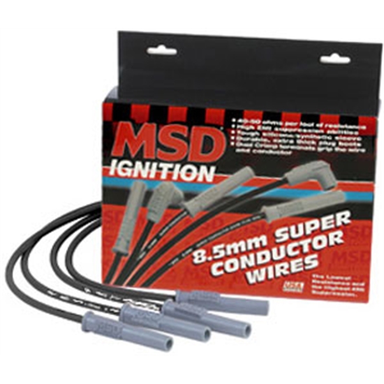 MSD 35383 Wire Set, SC Blk, Ford 351C-460, With HEI Cap