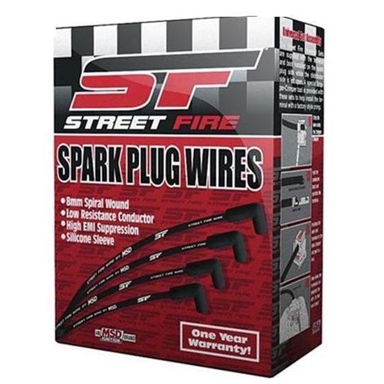 MSD 5541 Street-Fire Spark Plug Wires Set, Ford 302-351W HEI