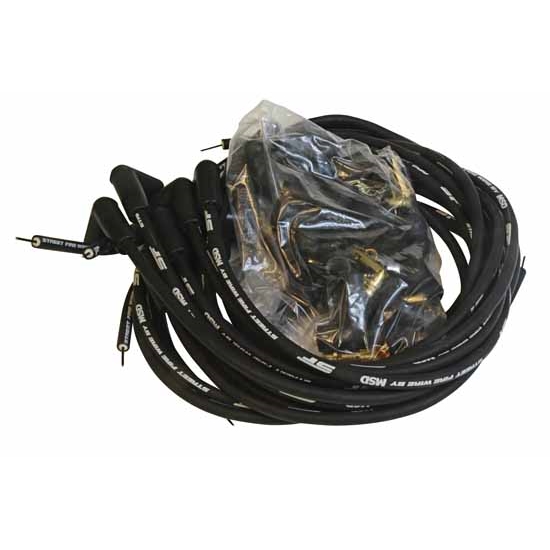 MSD 5553 Street-Fire Wire Set 8 Cyl 90 Deg, Sock, HEI, Univ