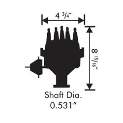 MSD 83541 Ford 351W Ready-To-Run Pro Billet Distributor