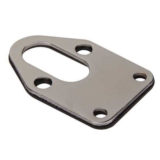 Mr. Gasket 1514 Chrome Fuel Pump Mounting Plate, Small Block Chevy
