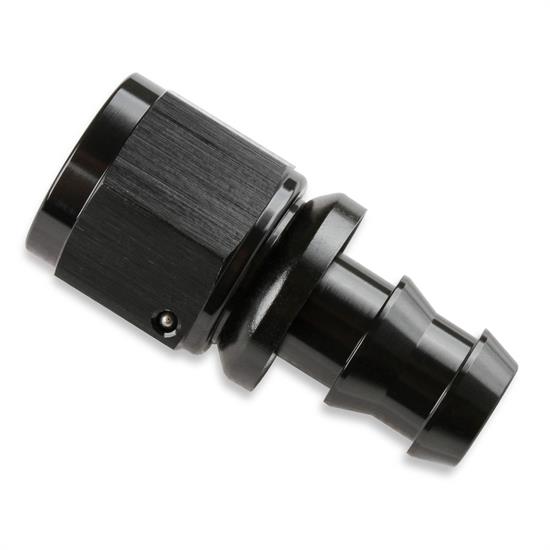 Mr Gasket 200104-BL -4 Straight Push-On Hose Ends, Black