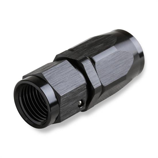 Mr Gasket 220108-BL -8 Straight Swivel Hose End, Black