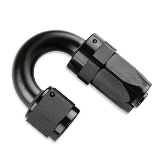 Mr Gasket 231808-BL -8 180 Degree Swivel Hose End, Black