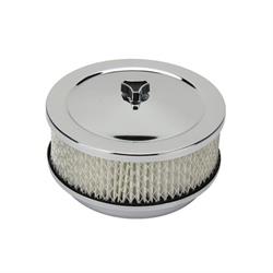 6-3/8 Inch Chrome Air Cleaner, 4 Barrel Carb, 5-1/8 Inch Neck