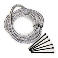 Mr Gasket 4521 Flexible Convoluted Wire Covering, 3/8 Inch, Chrome
