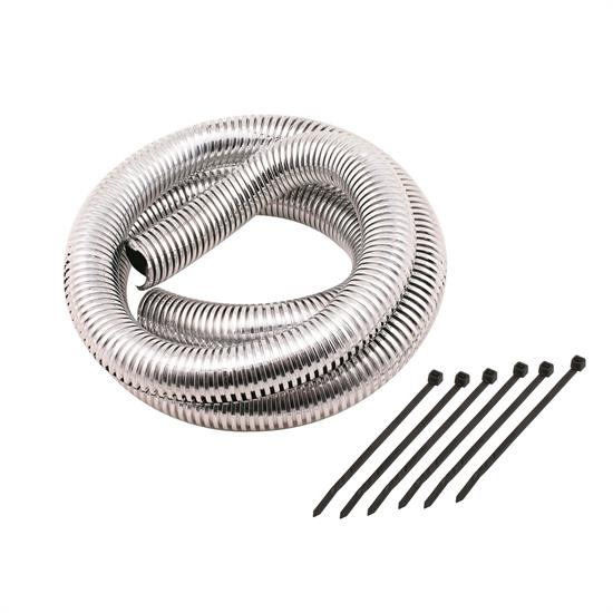 Mr Gasket 4523 Flexible Convoluted Wire Covering, 3/4 Inch, Chrome
