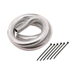 Mr Gasket 4523 Flexible Convoluted Wire Covering, 3/4 Inch, Chrome