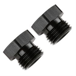 Mr Gasket 481404-BL -4 Port Plugs O-Ring Seal, Black, Pair