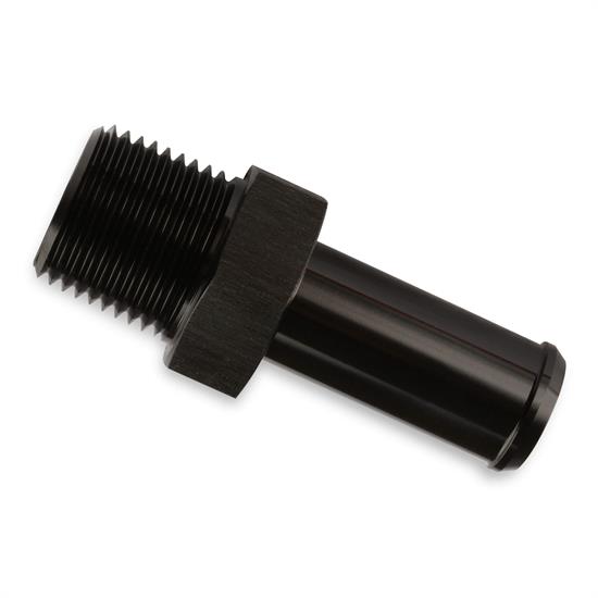 Mr Gasket 484012-BL Straight 3/4 I.D. Hose To 3/4 NPT, Black