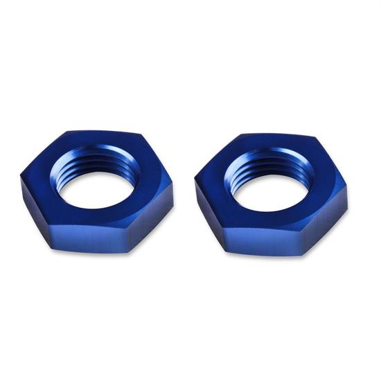 Mr Gasket 492406 -6 Bulkhead Nuts, Blue, Pair