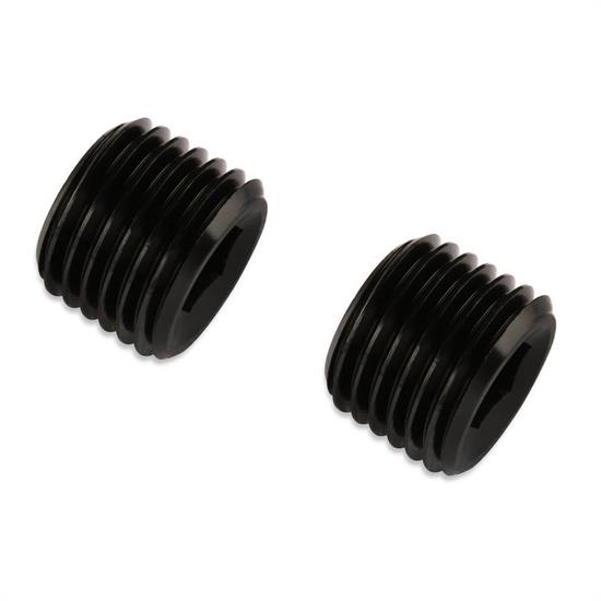 Mr Gasket 493204-BL 3/8 Inch NPT Plugs, Black, Pair