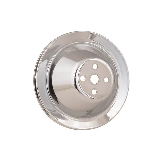 Mr Gasket 4970 Chrome Water Pump Pulley, Single Groove
