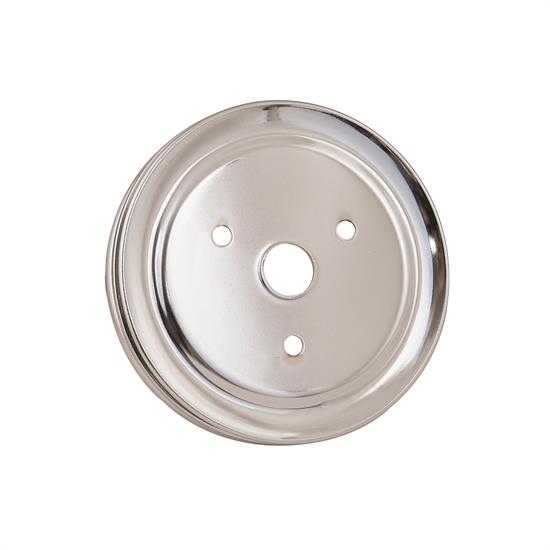 Mr Gasket 4973 Chrome Crank Pulley, 1955-68 SBC