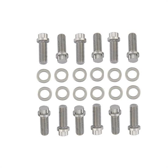 Mr Gasket 5003 Intake Manifold Bolt Kit, SBC, 3/8-16 x 1 IN, 12 Point