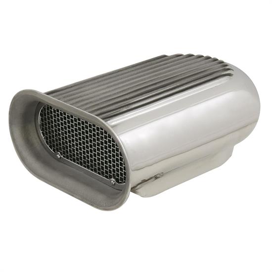 Mr Gasket 5232 Hilborn Style Scoop, Single 4 Barrel, Polished Aluminum
