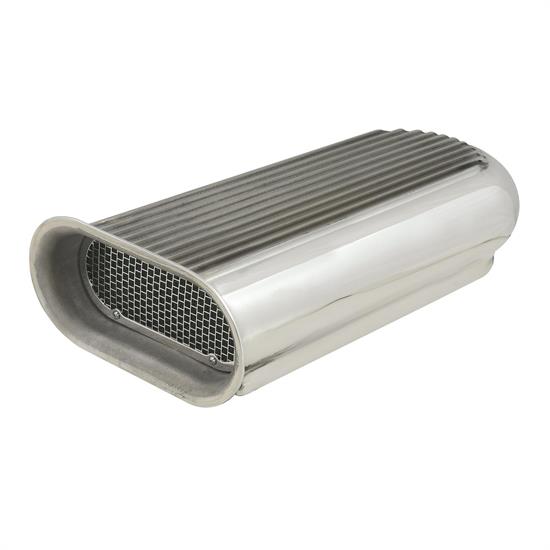 Mr Gasket 5233 Hilborn Style Scoop, Dual 4 Barrel, Polished Aluminum