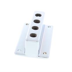 Four Outlet T-Style Chrome Fuel Block