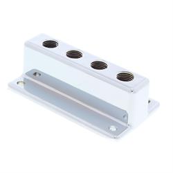 Four Outlet T-Style Chrome Fuel Block