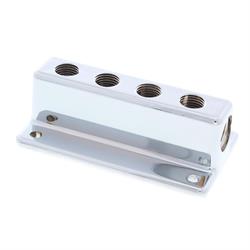 Four Outlet T-Style Chrome Fuel Block
