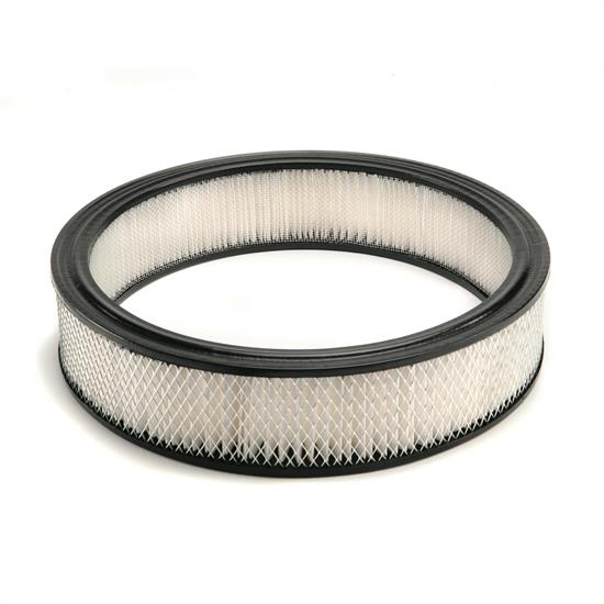 Mr Gasket 6403 Air Filter, Replacement, White, 14 x 3 Inch