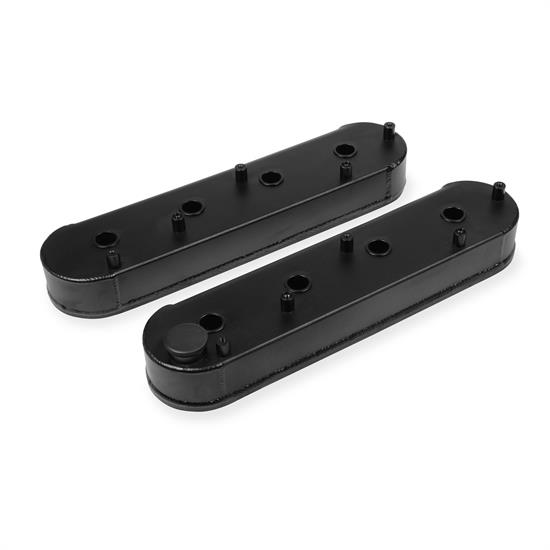 Mr Gasket 6827BG Fabricated Aluminum Valve Covers, GM LS, Black