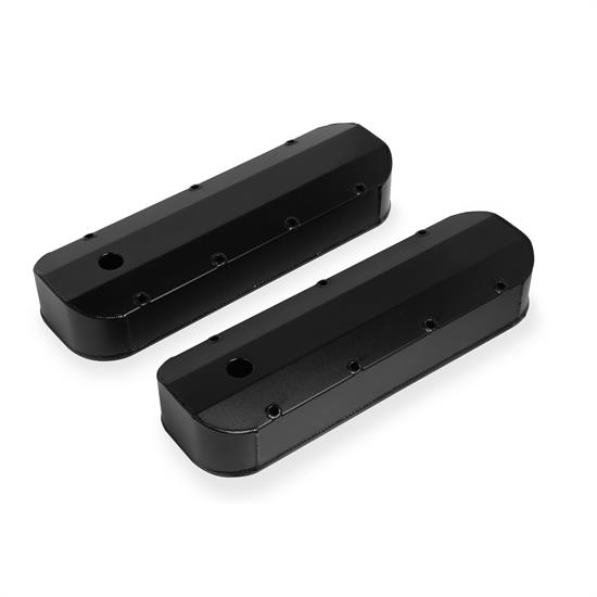 Mr Gasket 6831BG Fabricated Aluminum Valve Cover, BBC, Black