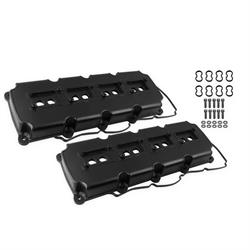 Mr Gasket 68501BG Fabricated Valve Covers, Black Finish