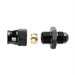 Aluminum Fuel Line Installation Kit, -6AN Anodized Black Fittings