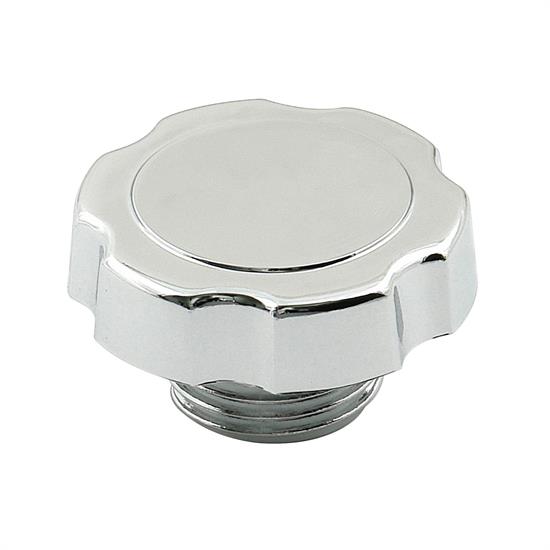 Mr Gasket 9724 Chrome Oil Filler Cap, Screw-In, Late Model GM