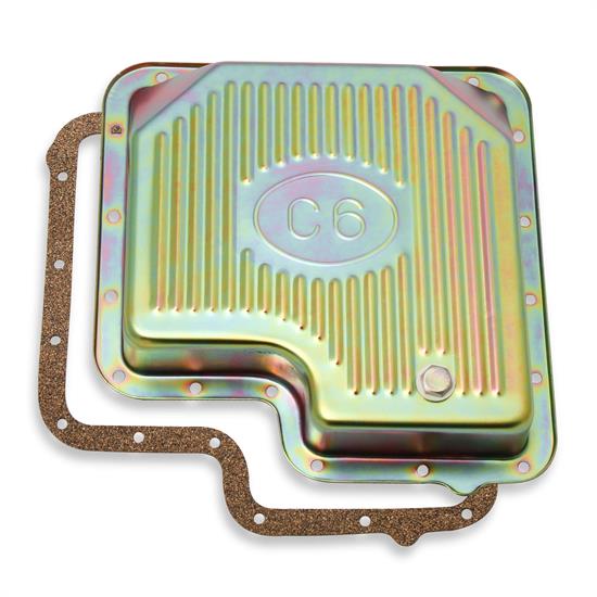 Mr Gasket 9756ZMRG Transmission Oil Pan, Ford C6, Zinc