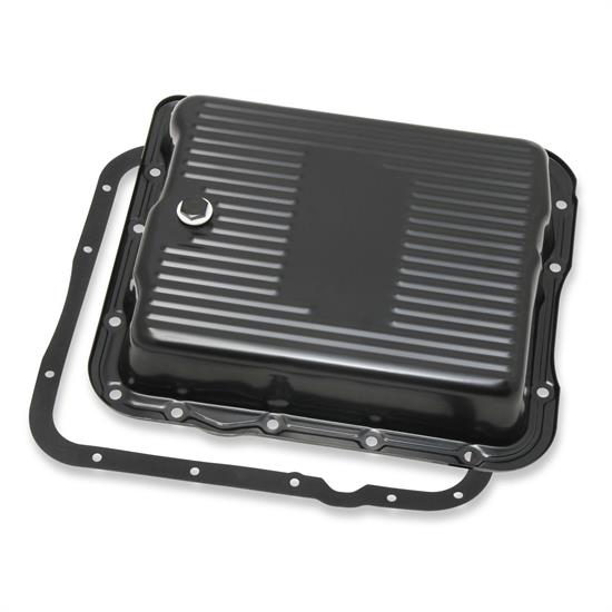 Mr Gasket 9767BMRG Transmission Oil Pan, 700R4/4L60/4L60E, Black