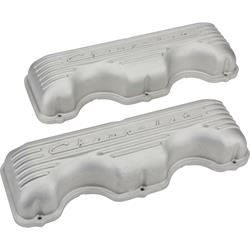 Chevy 348/409 Finned Aluminum Valve Covers, Plain