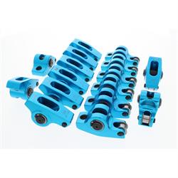 Blumax S/B Chevy Self-Aligning Roller Rocker Arms, 1.5:1, 3/8 Stud