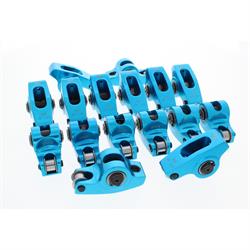 Blumax S/B Chevy Self-Aligning Roller Rocker Arms, 1.5:1, 3/8 Stud