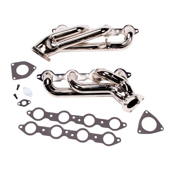 BBK 4006 Shorty Headers, Chrome, 1999-2013 GM Truck/SUV 6.0L