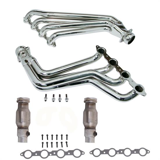 BBK 4021 LS3/L99 Long Tube Headers W/Cats System (Chrome)
