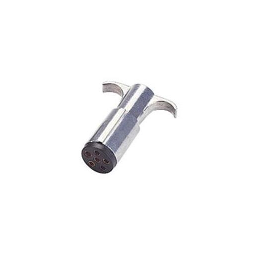 Reese Products 74130 6-Pin Metal Trailer Harness Plug, Trailer End