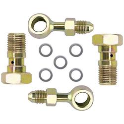 Banjo Brake Fitting Kit, 10mm-1.5 to -4 AN