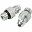 7/16 Inch-20 O-Ring, -4 AN Male Steel Brake Adapter Connector Fitting 7/16 Inch-20 O-Ring, -4 AN Male Steel Brake Adapter Connector Fitting