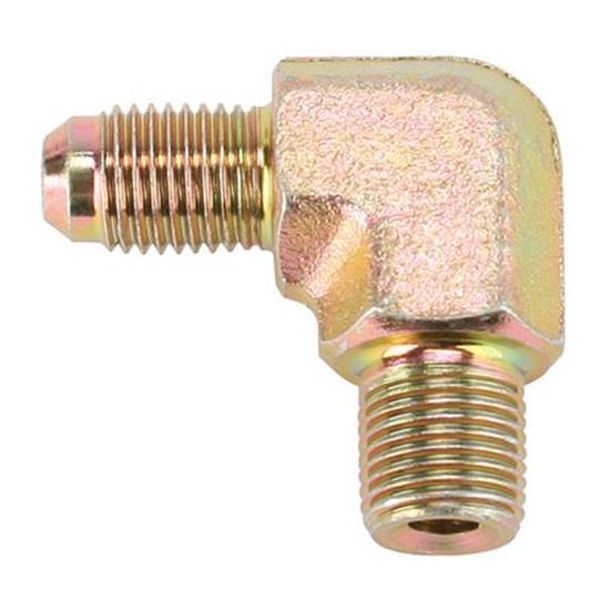90 Degree -3 AN to 1/8 NPT Steel Adapter Fitting