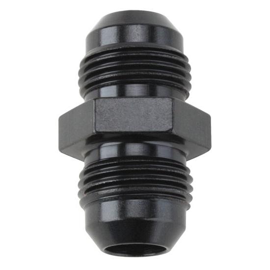 Aluminum Flare Union Adapter Fitting, Black, -10 AN
