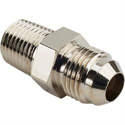 Nickel Straight to Alum Pipe Adapter Fitting, -6 AN to 1/4 Inch NPT