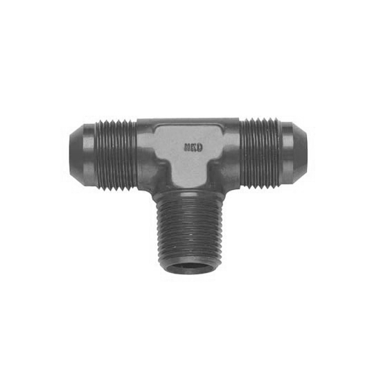 Fragola 482510-BL AN Flare Tee Fitting, -10 AN to 1/2 NPT, Black
