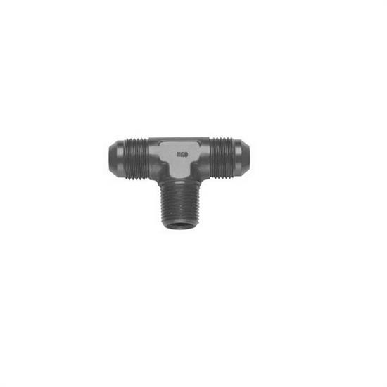 Fragola 482503BL Tee Adapter Fitting, -3AN to 1/8 Inch NPT, Black