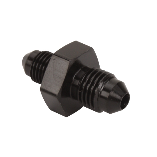 Aluminum Flare Reducer Adapter, Black, -4 AN to -6 AN