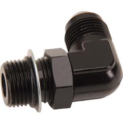 Goodridge AN921-08DBLK High-Flow Port Adapter Fitting, -8AN, 90 Degree