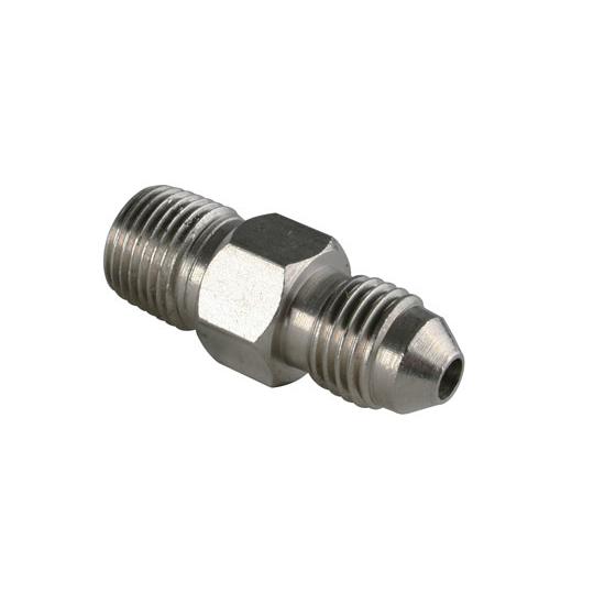 Stainless Steel Straight AN3 to 1/8 Inch NPT Adapter Fitting