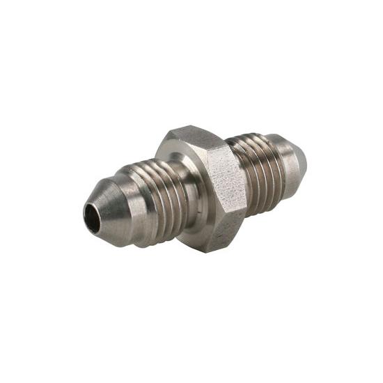 Stainless Steel Straight Adapter, -3 AN to -3 AN
