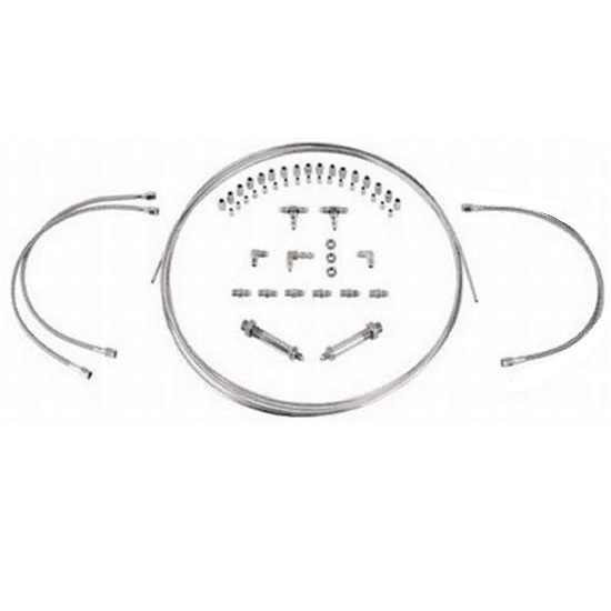Stainless Steel -3AN Brake Line, 3 Each Braided Hose Kit